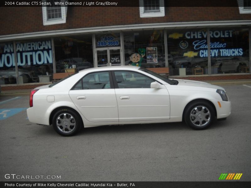 White Diamond / Light Gray/Ebony 2004 Cadillac CTS Sedan