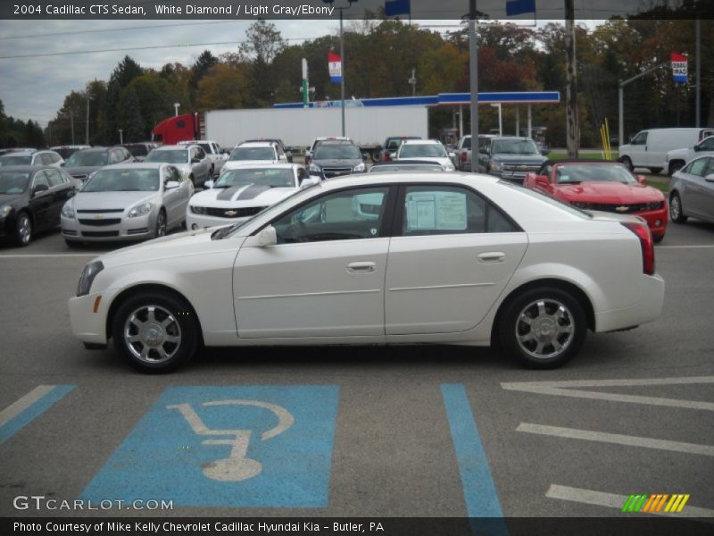 White Diamond / Light Gray/Ebony 2004 Cadillac CTS Sedan