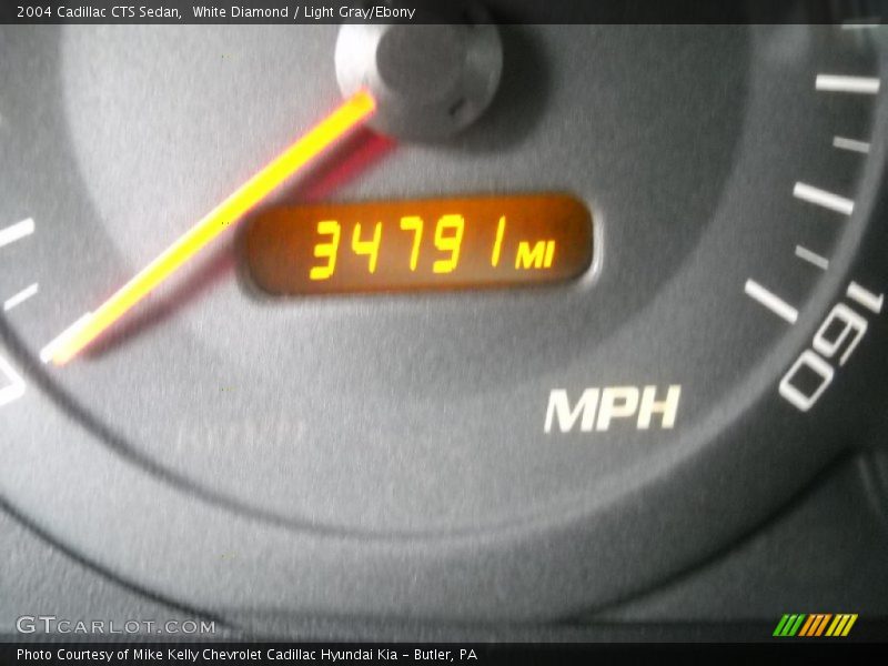 White Diamond / Light Gray/Ebony 2004 Cadillac CTS Sedan