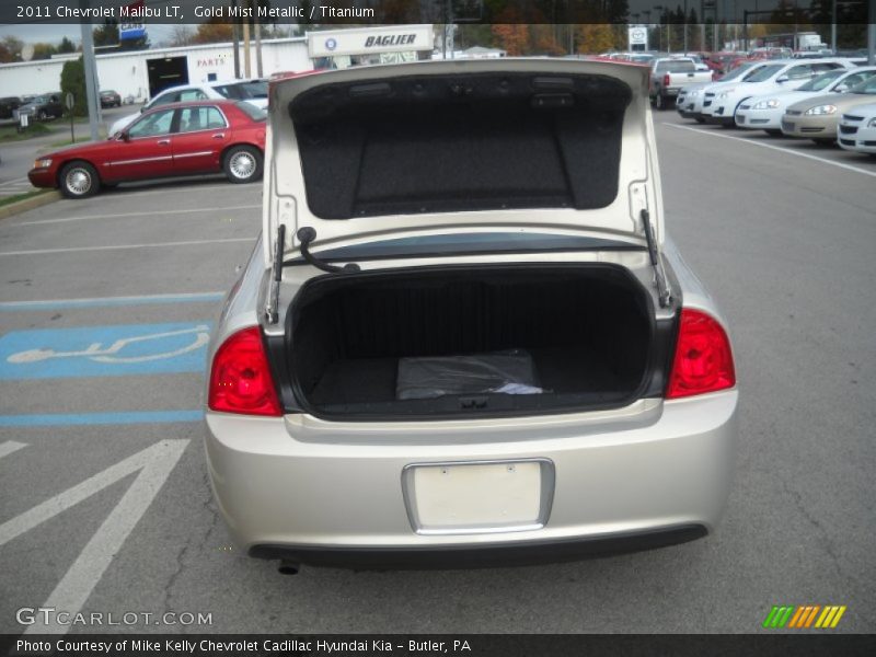 Gold Mist Metallic / Titanium 2011 Chevrolet Malibu LT