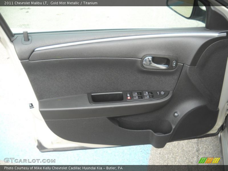Gold Mist Metallic / Titanium 2011 Chevrolet Malibu LT