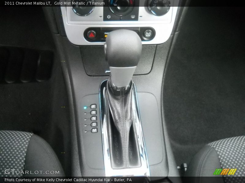 Gold Mist Metallic / Titanium 2011 Chevrolet Malibu LT
