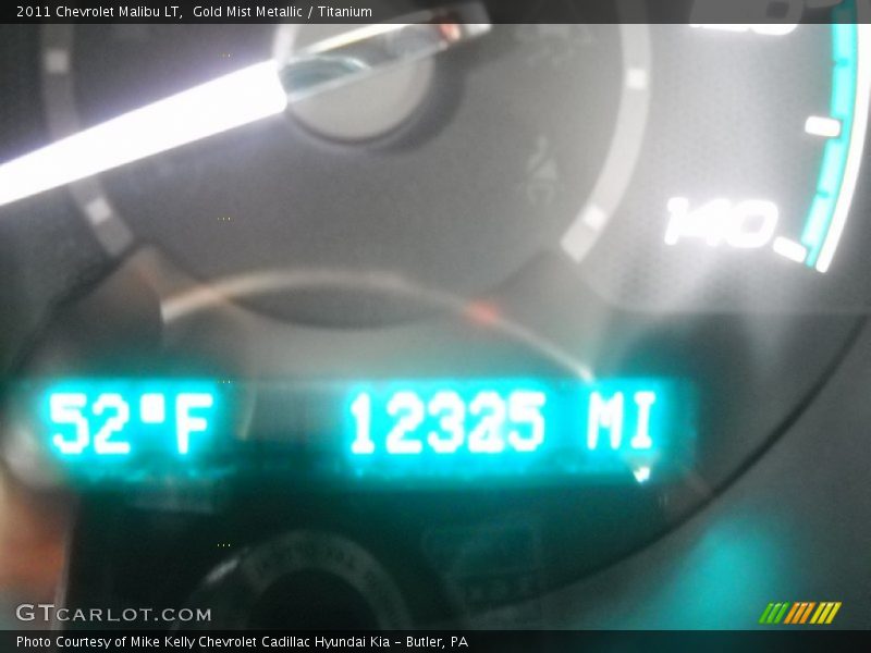Gold Mist Metallic / Titanium 2011 Chevrolet Malibu LT