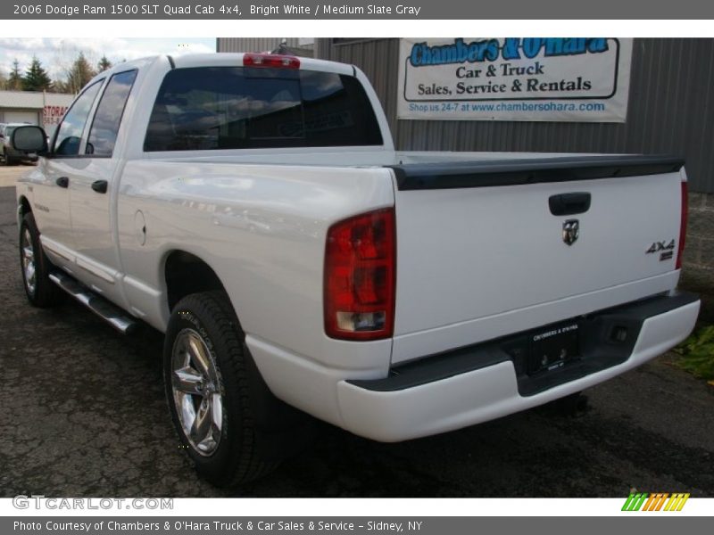 Bright White / Medium Slate Gray 2006 Dodge Ram 1500 SLT Quad Cab 4x4