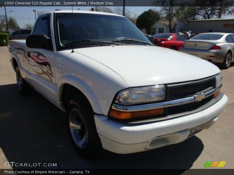 Summit White / Medium Gray 2000 Chevrolet S10 Regular Cab
