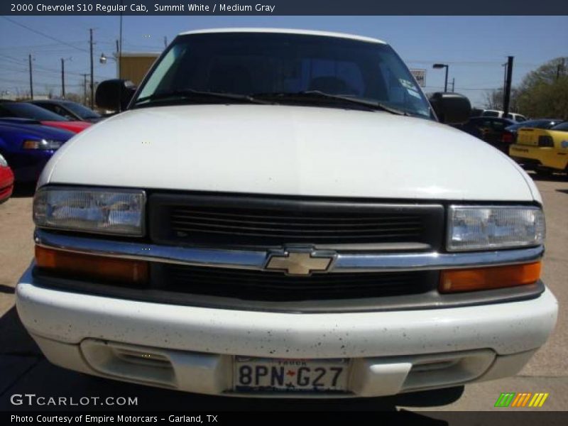 Summit White / Medium Gray 2000 Chevrolet S10 Regular Cab