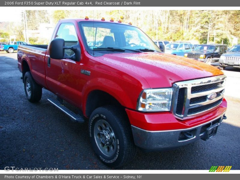 Red Clearcoat / Dark Flint 2006 Ford F350 Super Duty XLT Regular Cab 4x4