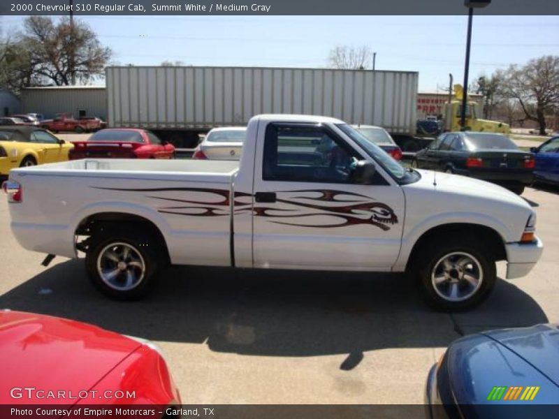 Summit White / Medium Gray 2000 Chevrolet S10 Regular Cab
