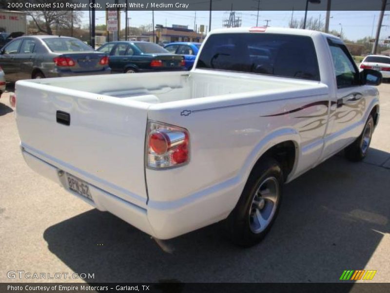 Summit White / Medium Gray 2000 Chevrolet S10 Regular Cab