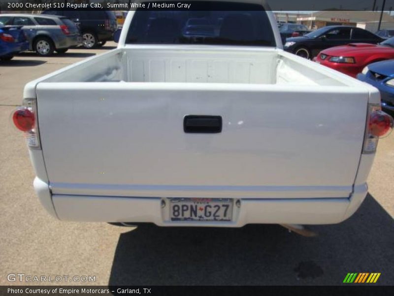 Summit White / Medium Gray 2000 Chevrolet S10 Regular Cab