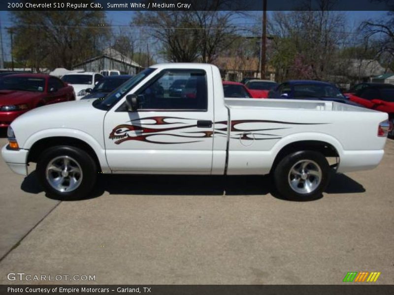 Summit White / Medium Gray 2000 Chevrolet S10 Regular Cab