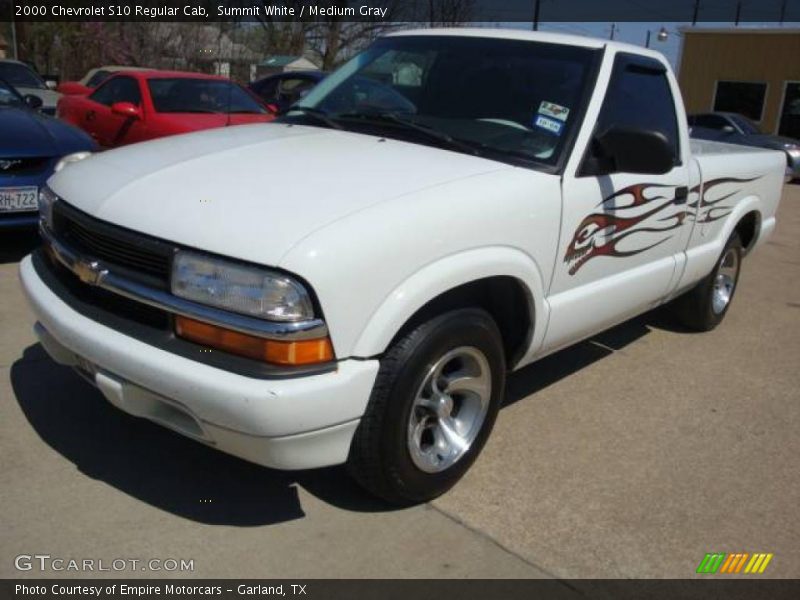 Summit White / Medium Gray 2000 Chevrolet S10 Regular Cab