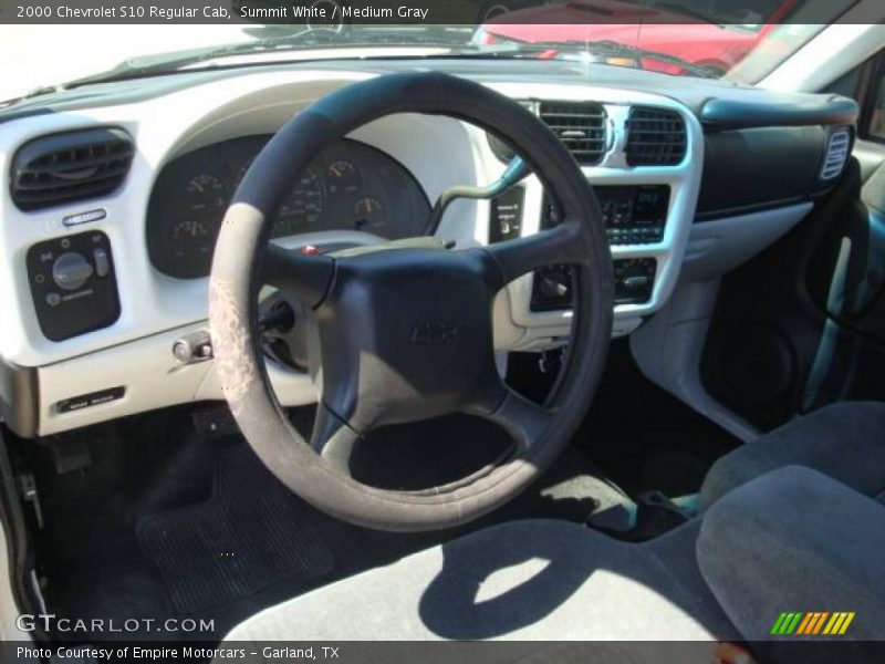 Summit White / Medium Gray 2000 Chevrolet S10 Regular Cab