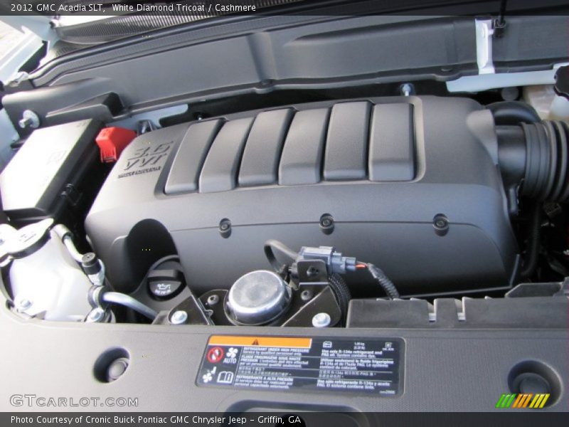 White Diamond Tricoat / Cashmere 2012 GMC Acadia SLT
