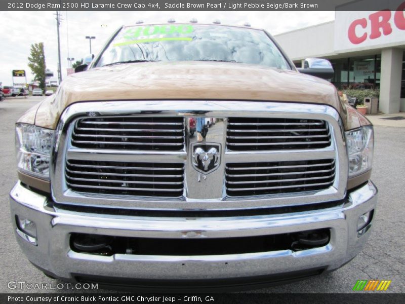 Saddle Brown Pearl / Light Pebble Beige/Bark Brown 2012 Dodge Ram 2500 HD Laramie Crew Cab 4x4