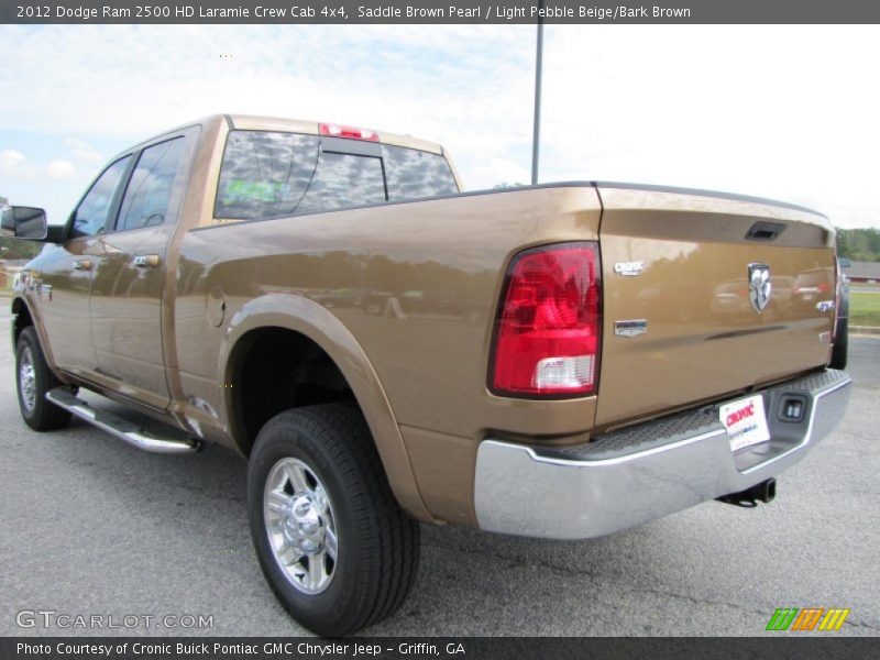 Saddle Brown Pearl / Light Pebble Beige/Bark Brown 2012 Dodge Ram 2500 HD Laramie Crew Cab 4x4