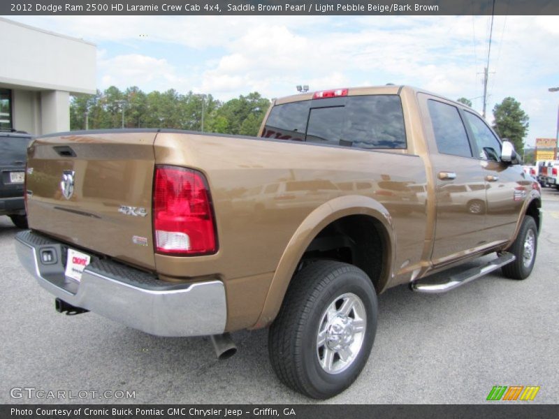 Saddle Brown Pearl / Light Pebble Beige/Bark Brown 2012 Dodge Ram 2500 HD Laramie Crew Cab 4x4