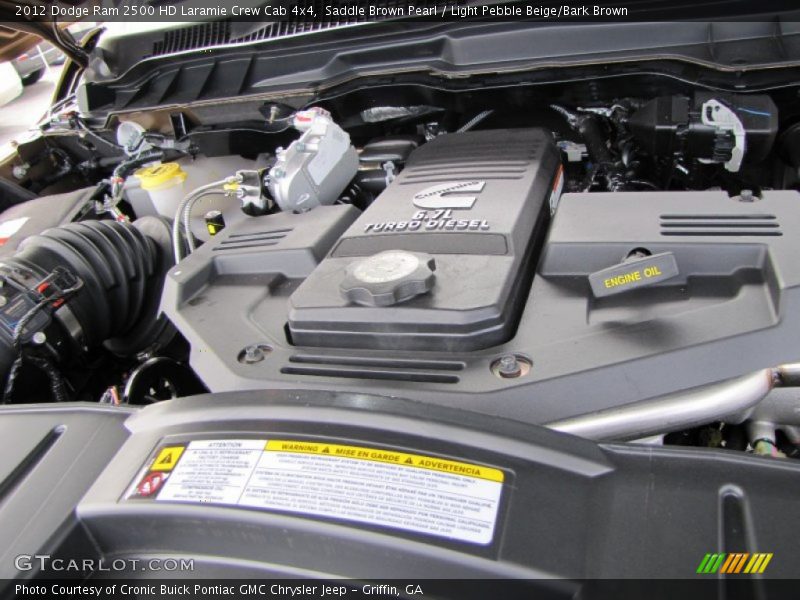  2012 Ram 2500 HD Laramie Crew Cab 4x4 Engine - 6.7 Liter OHV 24-Valve Cummins VGT Turbo-Diesel Inline 6 Cylinder