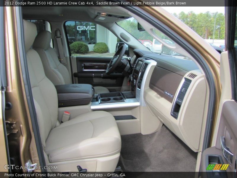  2012 Ram 2500 HD Laramie Crew Cab 4x4 Light Pebble Beige/Bark Brown Interior