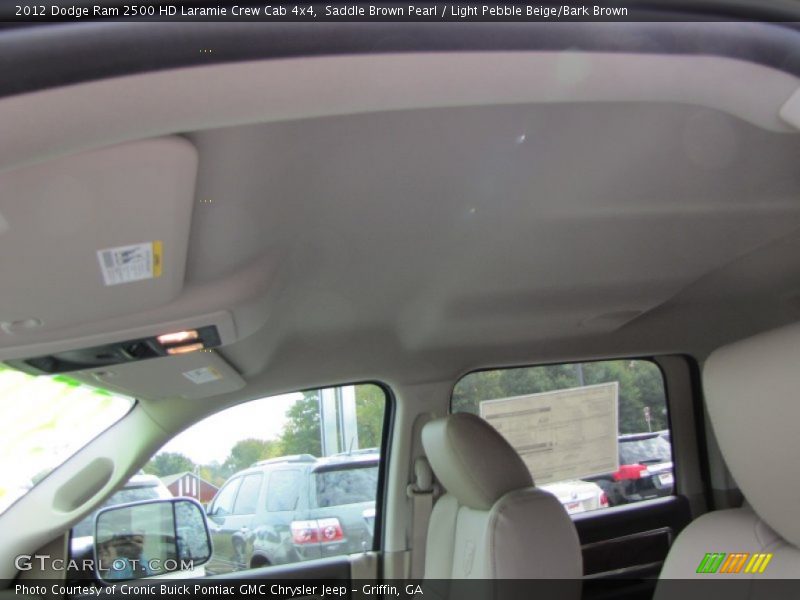 Saddle Brown Pearl / Light Pebble Beige/Bark Brown 2012 Dodge Ram 2500 HD Laramie Crew Cab 4x4