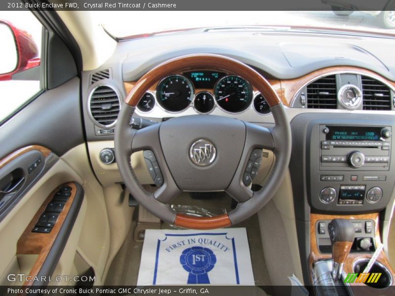 Crystal Red Tintcoat / Cashmere 2012 Buick Enclave FWD