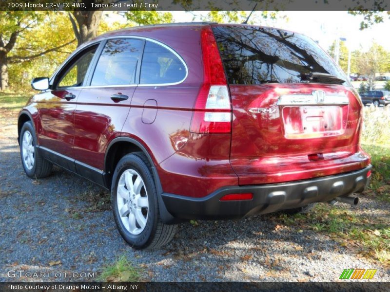 Tango Red Pearl / Gray 2009 Honda CR-V EX 4WD