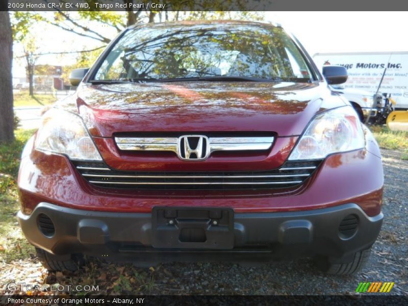 Tango Red Pearl / Gray 2009 Honda CR-V EX 4WD
