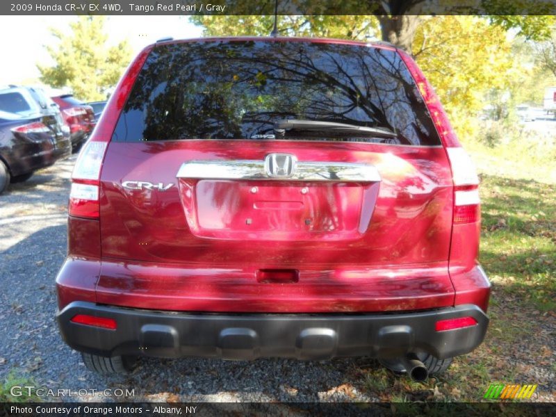 Tango Red Pearl / Gray 2009 Honda CR-V EX 4WD