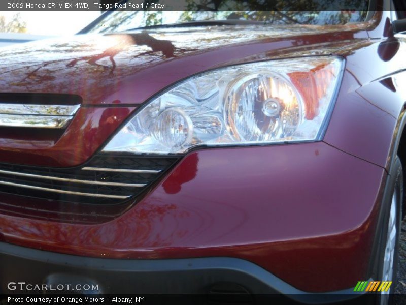 Tango Red Pearl / Gray 2009 Honda CR-V EX 4WD