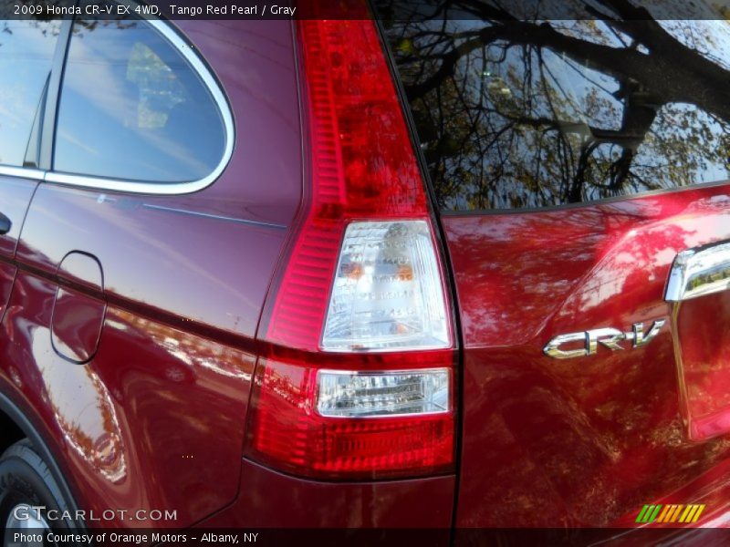 Tango Red Pearl / Gray 2009 Honda CR-V EX 4WD