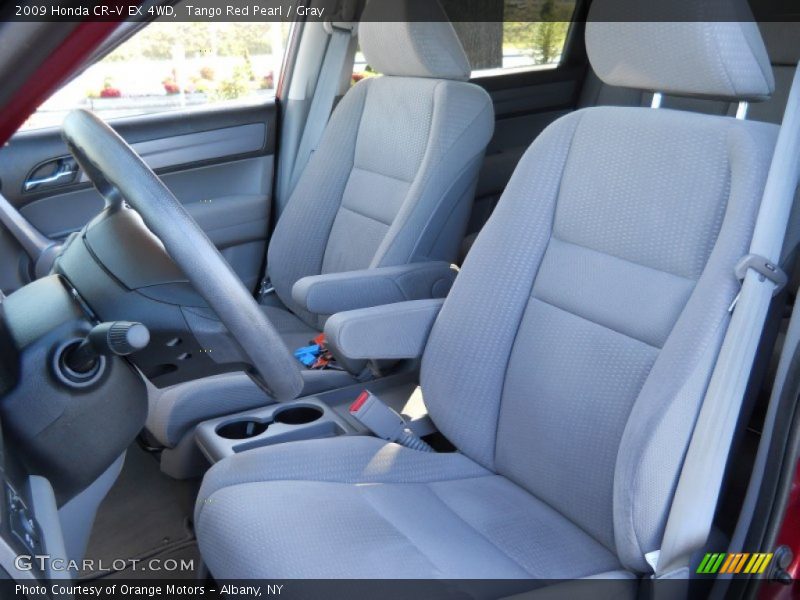 Tango Red Pearl / Gray 2009 Honda CR-V EX 4WD