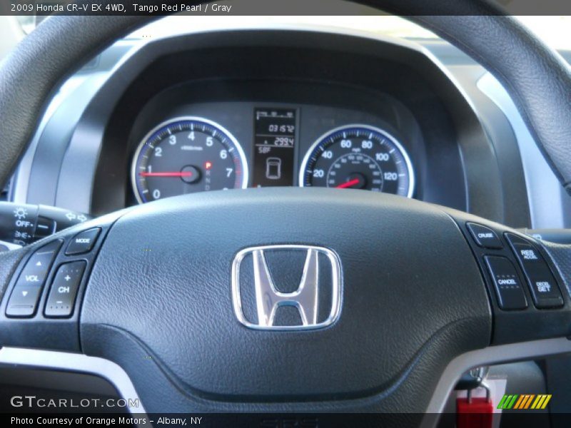 Tango Red Pearl / Gray 2009 Honda CR-V EX 4WD