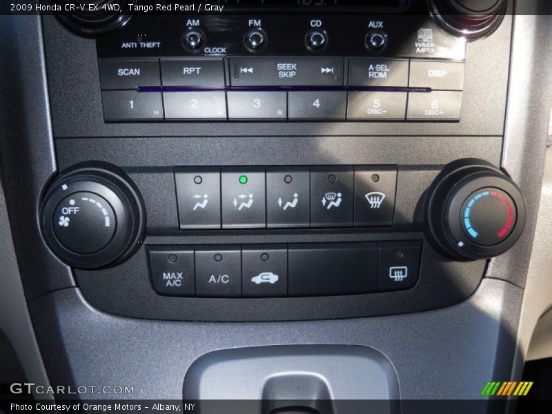 Tango Red Pearl / Gray 2009 Honda CR-V EX 4WD