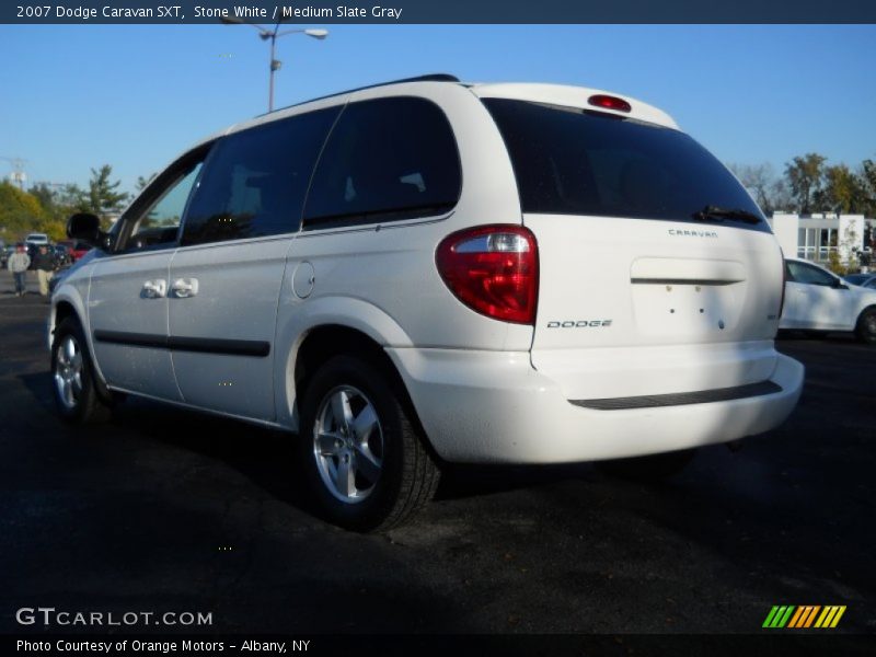 Stone White / Medium Slate Gray 2007 Dodge Caravan SXT