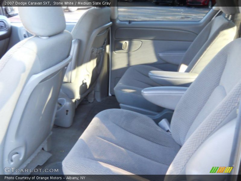 Stone White / Medium Slate Gray 2007 Dodge Caravan SXT