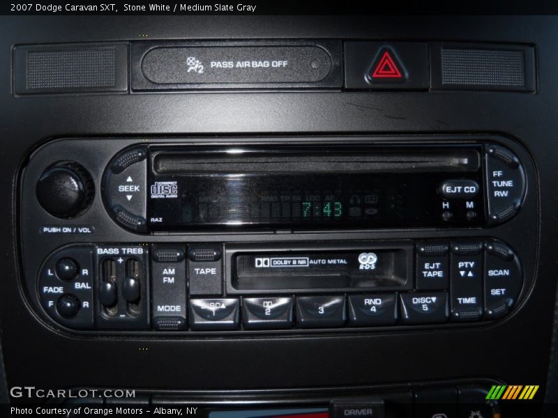 Stone White / Medium Slate Gray 2007 Dodge Caravan SXT