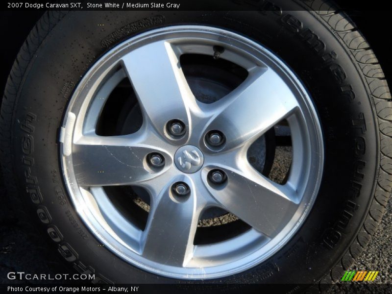 Stone White / Medium Slate Gray 2007 Dodge Caravan SXT