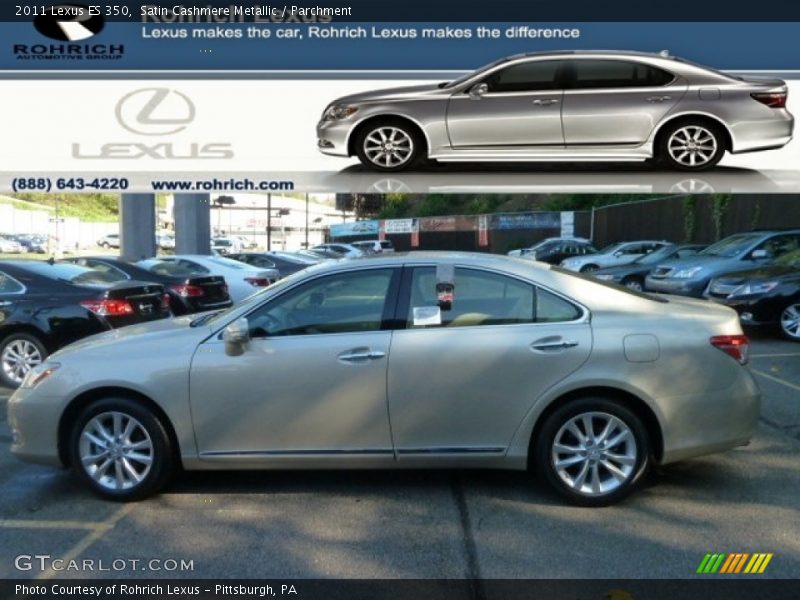 Satin Cashmere Metallic / Parchment 2011 Lexus ES 350