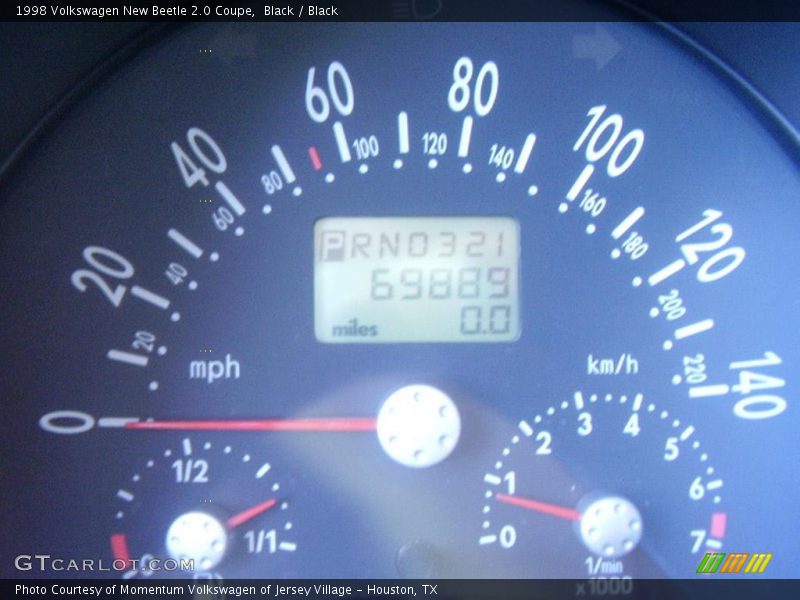 Black / Black 1998 Volkswagen New Beetle 2.0 Coupe