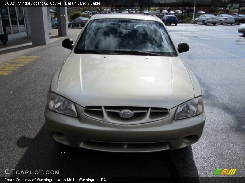 Desert Sand / Beige 2002 Hyundai Accent GS Coupe