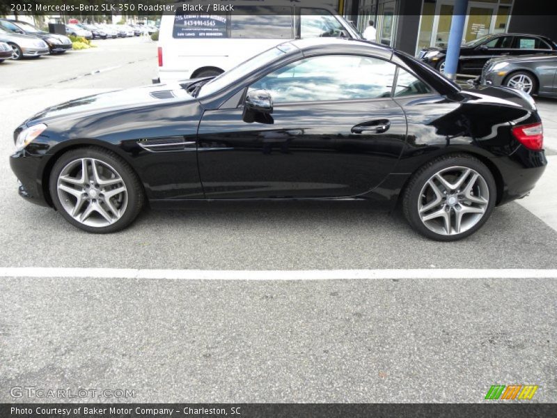 Black / Black 2012 Mercedes-Benz SLK 350 Roadster