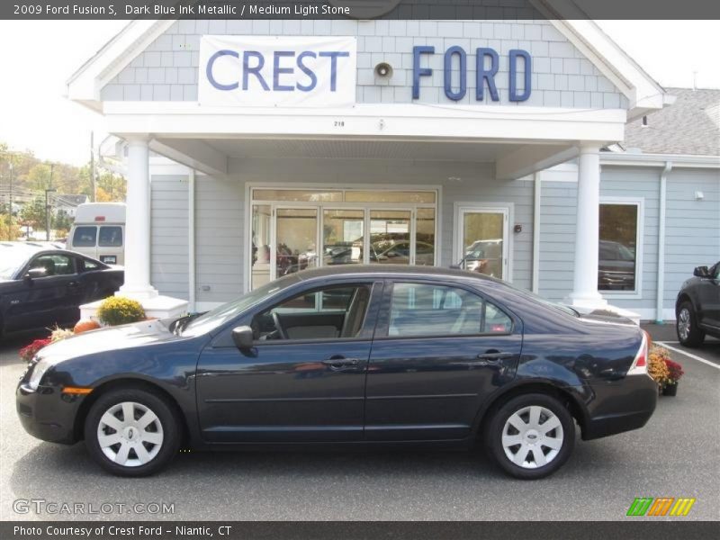 Dark Blue Ink Metallic / Medium Light Stone 2009 Ford Fusion S