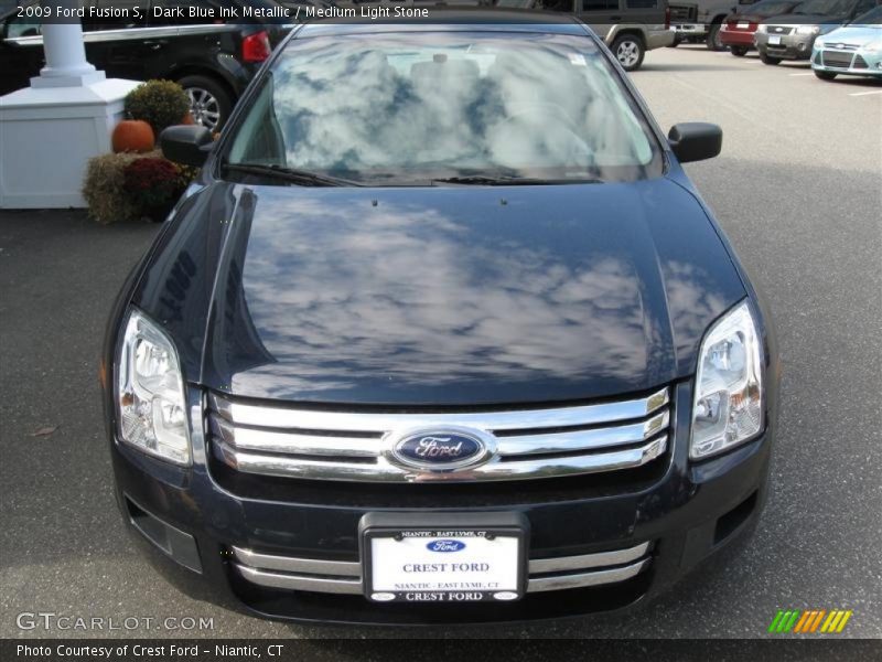 Dark Blue Ink Metallic / Medium Light Stone 2009 Ford Fusion S