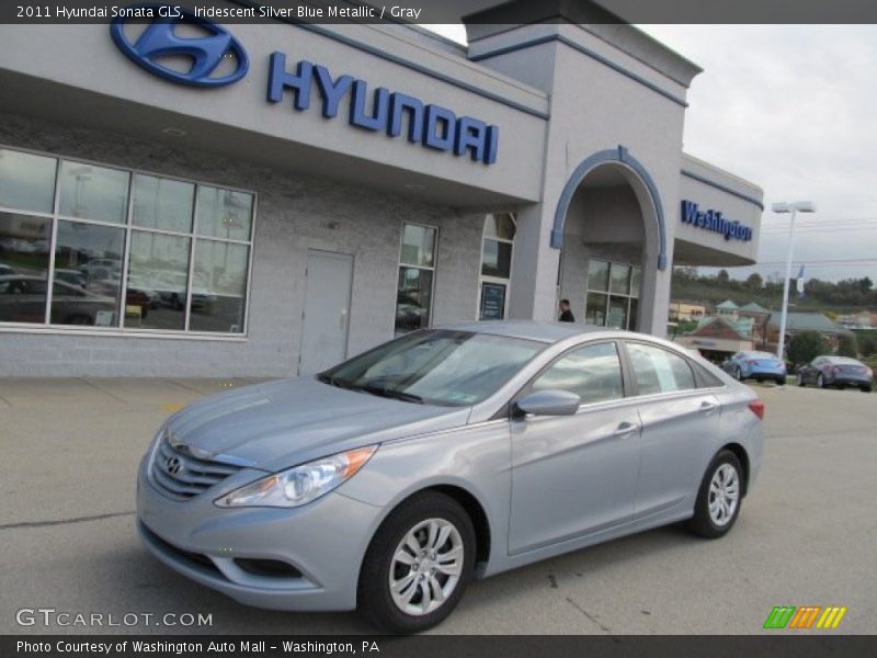 Iridescent Silver Blue Metallic / Gray 2011 Hyundai Sonata GLS