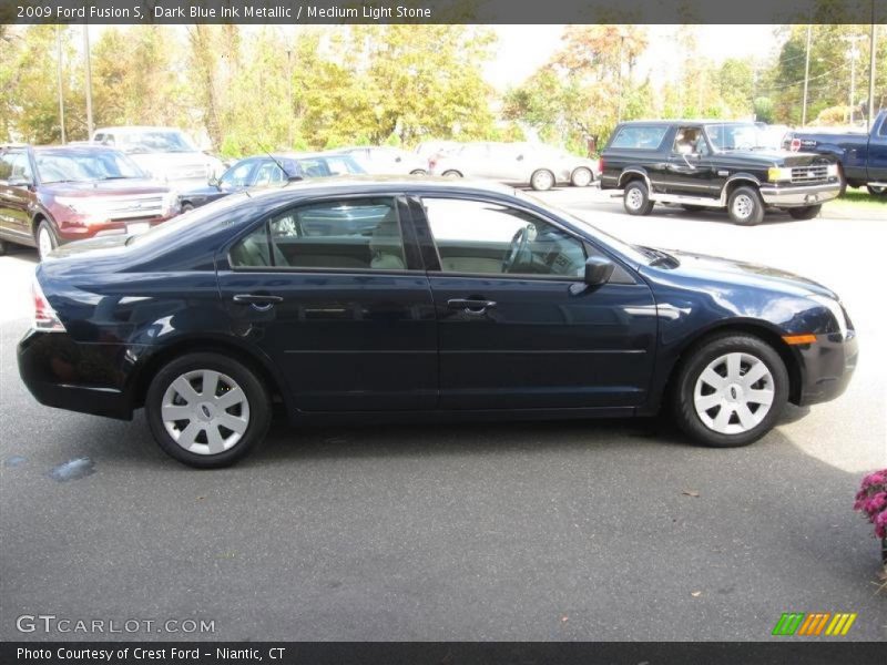 Dark Blue Ink Metallic / Medium Light Stone 2009 Ford Fusion S