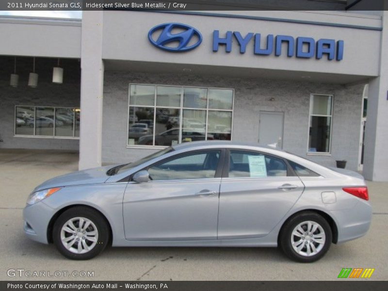 Iridescent Silver Blue Metallic / Gray 2011 Hyundai Sonata GLS