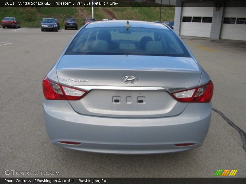 Iridescent Silver Blue Metallic / Gray 2011 Hyundai Sonata GLS