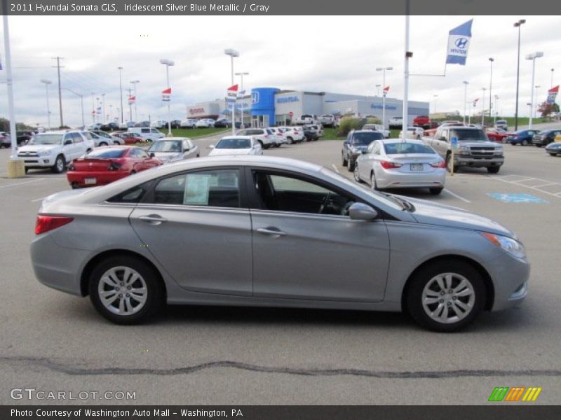 Iridescent Silver Blue Metallic / Gray 2011 Hyundai Sonata GLS
