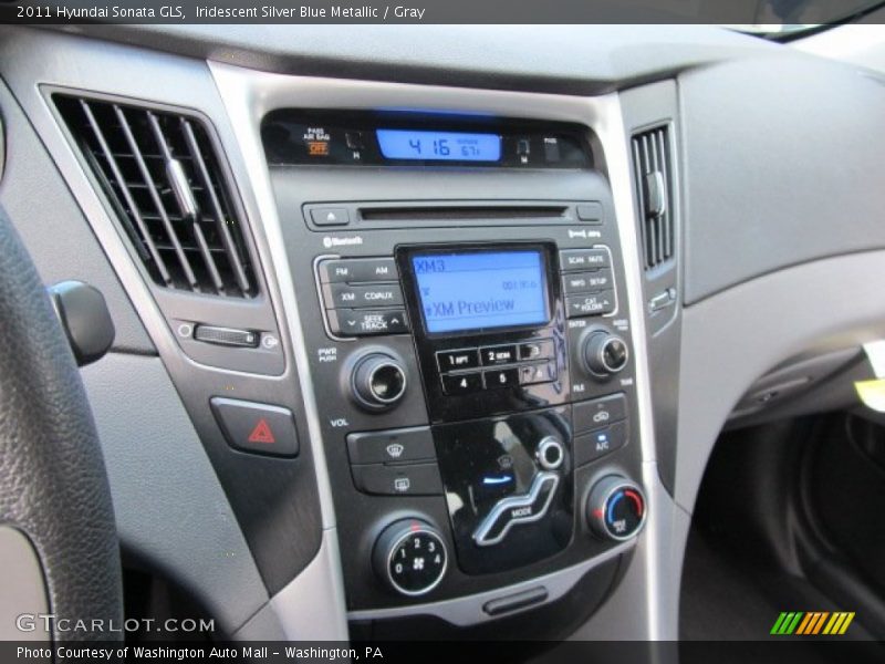 Iridescent Silver Blue Metallic / Gray 2011 Hyundai Sonata GLS