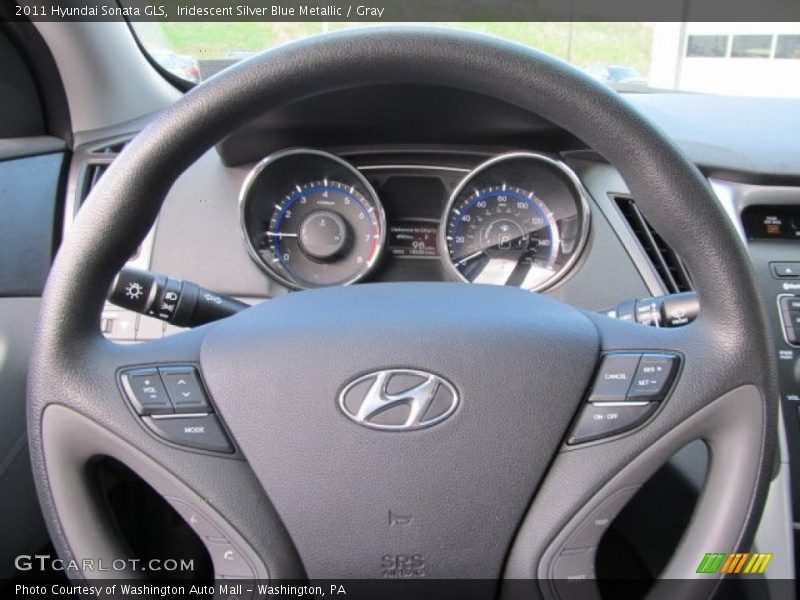 Iridescent Silver Blue Metallic / Gray 2011 Hyundai Sonata GLS